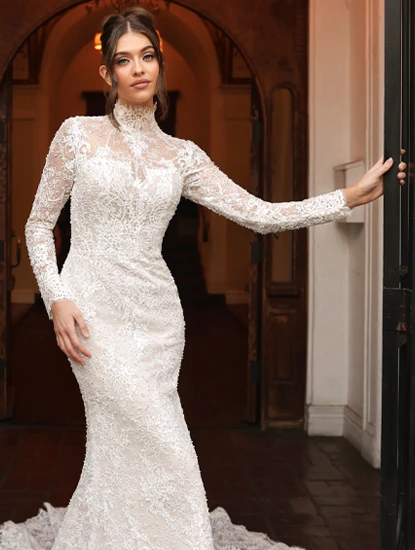 Brautkleid mit Ärmel