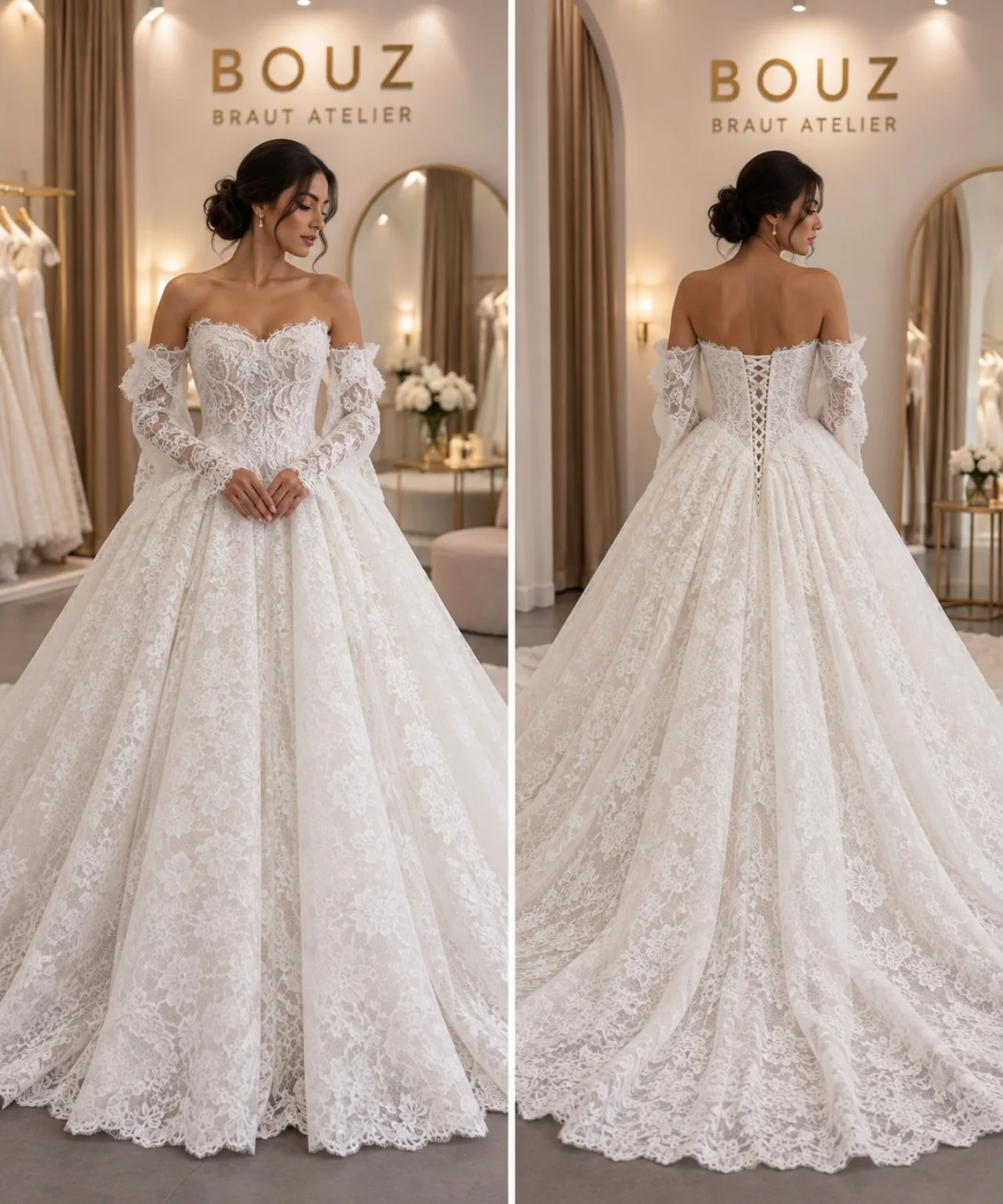 BOUZ 27-019, Prinzessin Brautkleid der Kollektion 2027 im BOUZ Braut Atelier Wetzlar