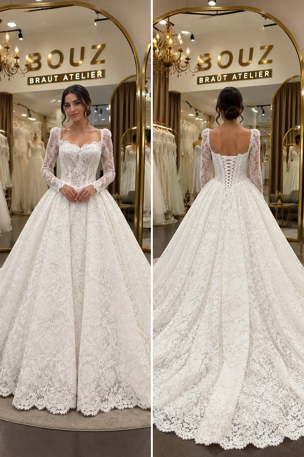 BOUZ 27-025, Prinzessin Brautkleid der Kollektion 2027 im BOUZ Braut Atelier Wetzlar